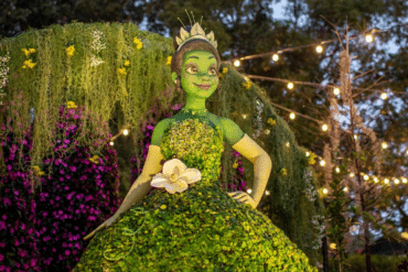 Tiana Topiary EPCOT Flower and Garden