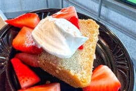 vegan strawberry shortcake EPCOT 2024 Flower and Garden