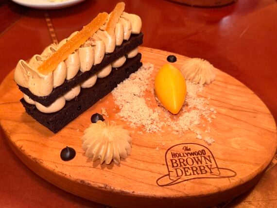Vegan Chocolate Orange Hazelnut cake Hollywood Brown Derby